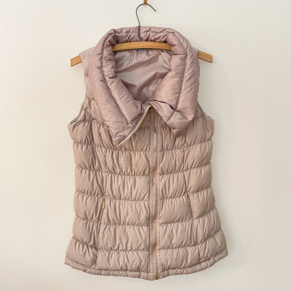 ATHLETA EUC Dusty Rose Insulated Goose Down Downabout Puffer Vest